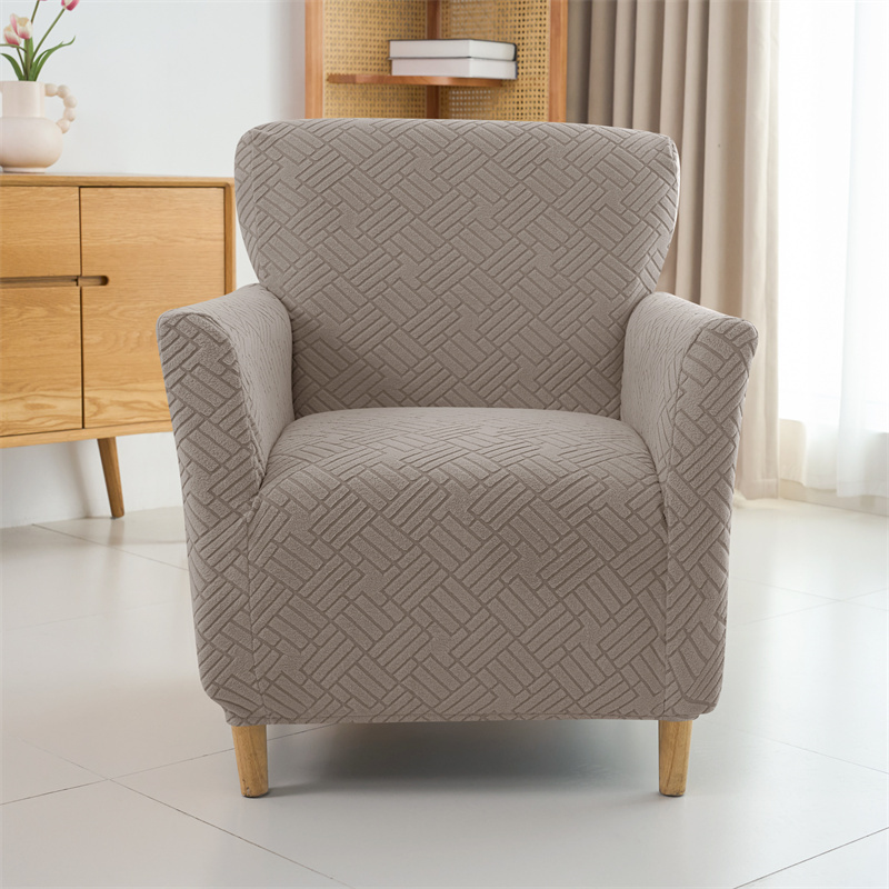 Office Furniture Dimensions - 1PC Tub Bar Sofa Cover Jacquard