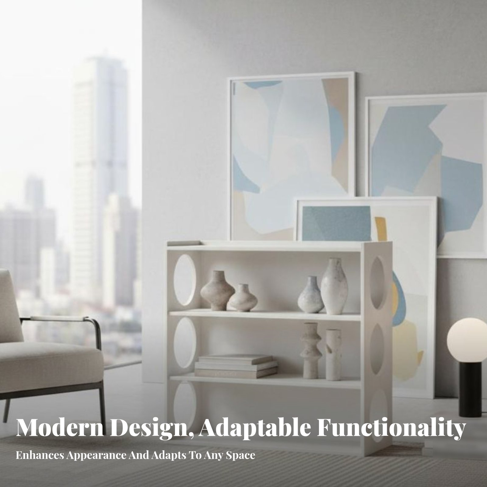 Office Furniture Credenza - Fluted Glass Credenza Modern and design