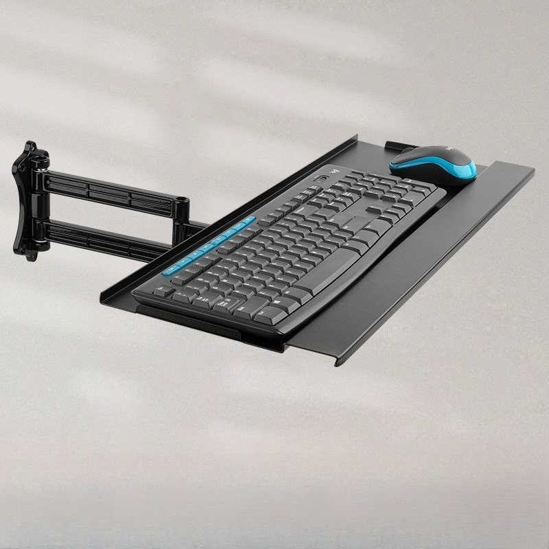Adjustable Monitor Mount - Wall Mount Telescopic Keyboard & Mouse