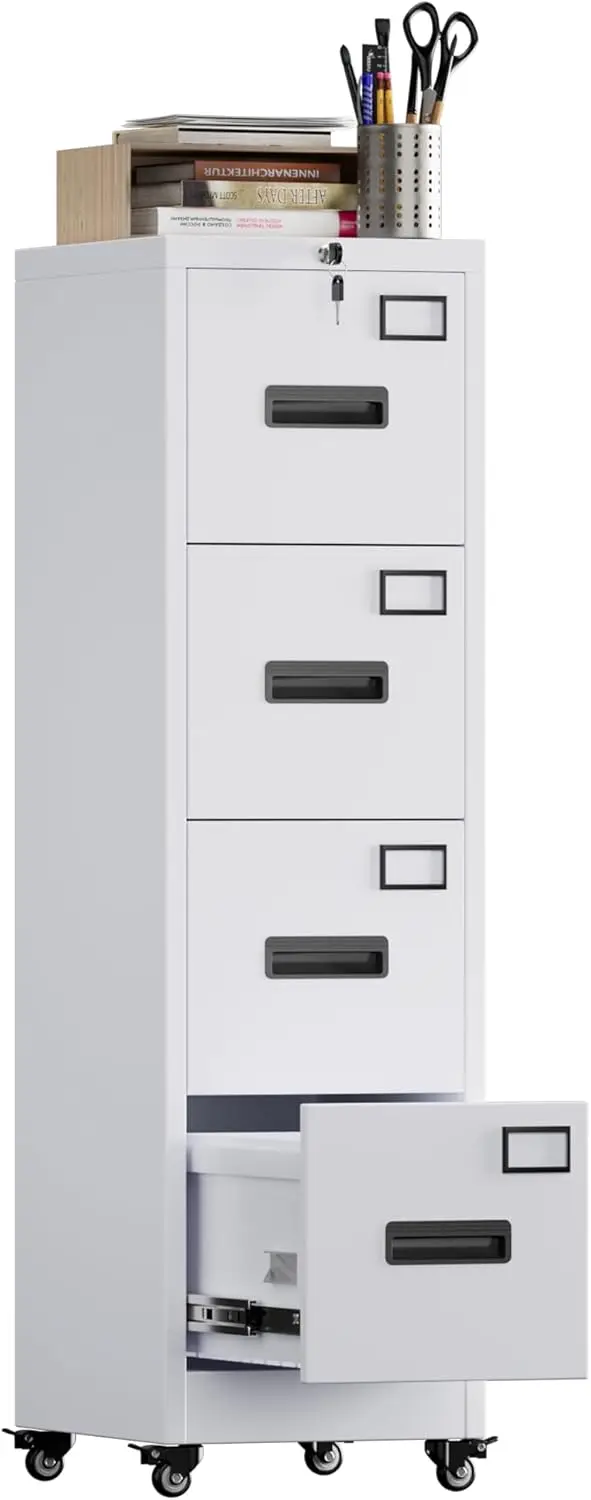 4 Drawer File Cabinet on Wheel – Office Furniture Names recenzja i cena
