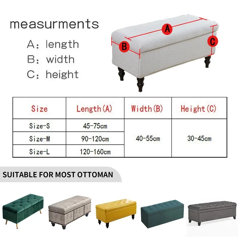 1PC Soft Velvet Storage Stool  – Office Furniture Dimensions recenzja i cena