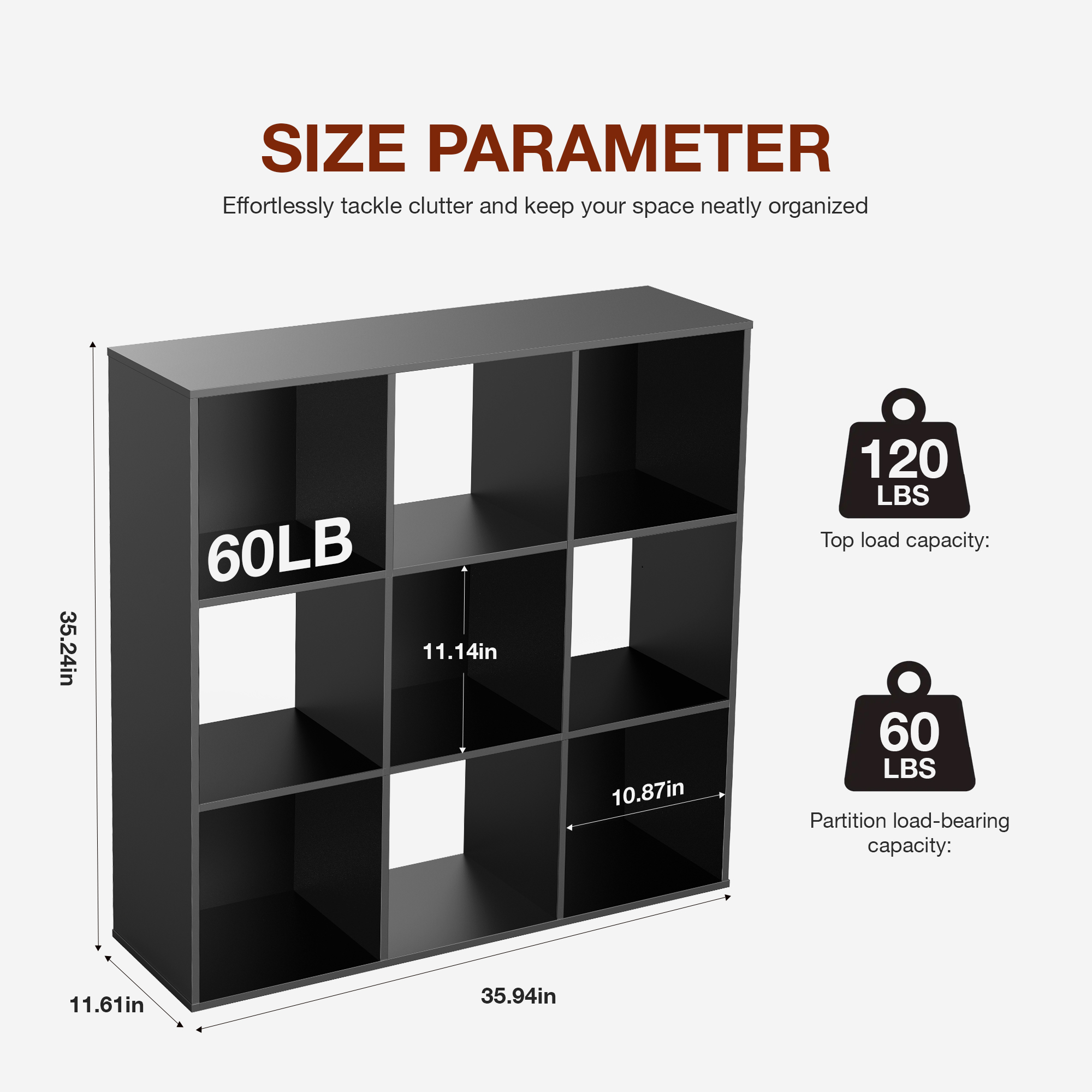JHK 9 Cube Storage Organizer W – Office Furniture Dimensions recenzja i cena