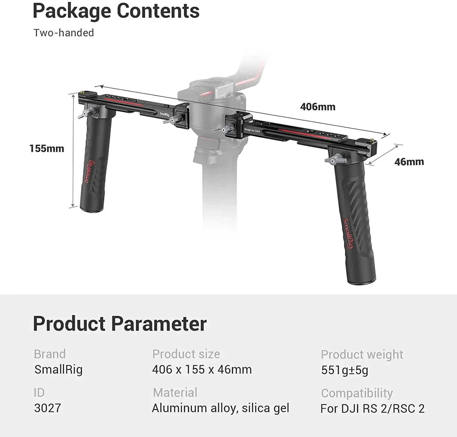 SmallRig 3027 Adjustable Dual  – Adjustable Monitor Mount recenzja i cena