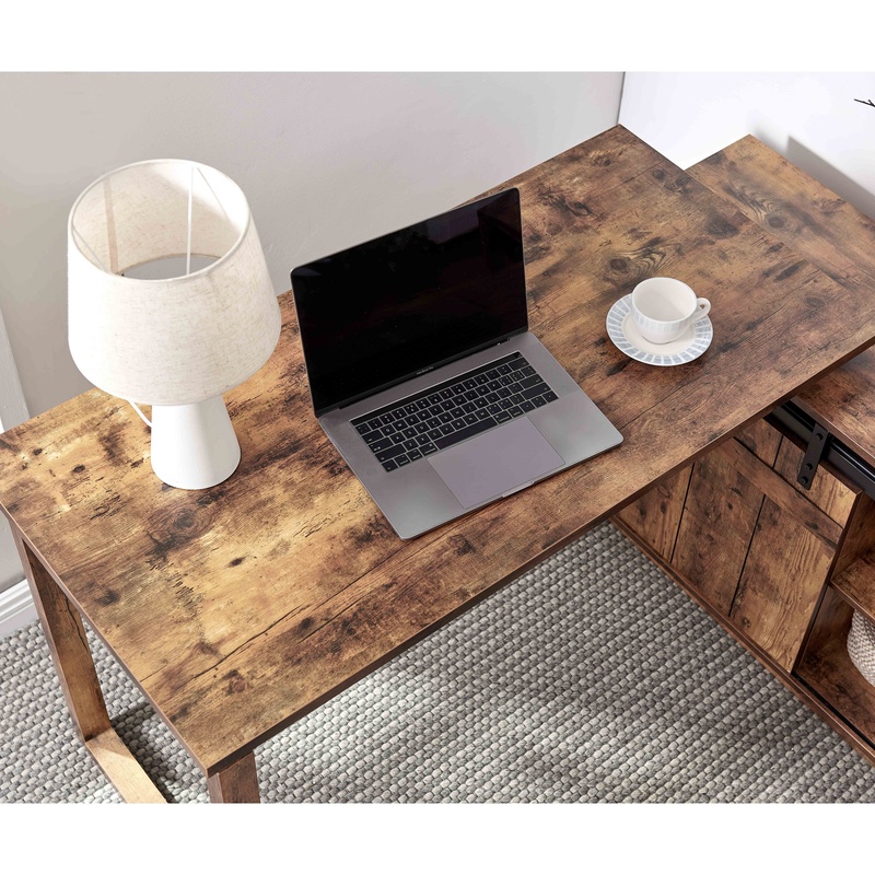 L-Shaped Desk with Credenza St – Office Furniture Credenza recenzja i cena