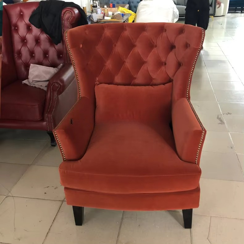 Modern Tufted Wing Back Sofa C – Office Furniture For Sale recenzja i cena