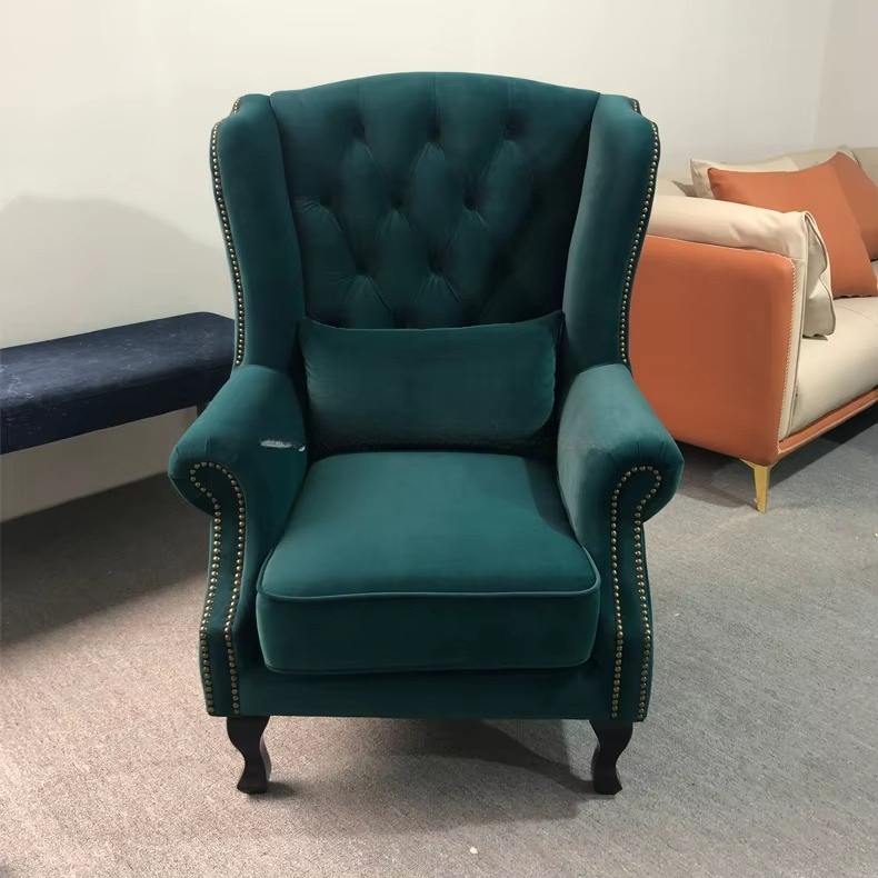 Modern Tufted Wing Back Sofa C – Office Furniture For Sale recenzja i cena