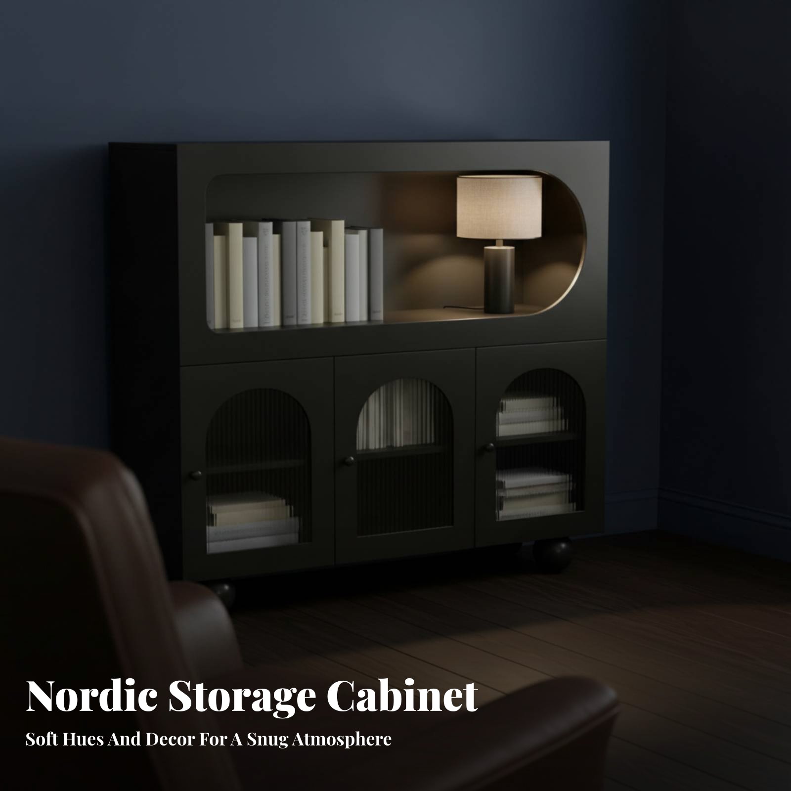 Fluted Door Credenza Multi-Fun – Office Furniture Credenza recenzja i cena