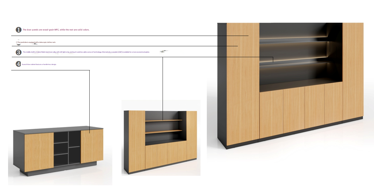 Best Selling MFC Credenza Fili – Office Furniture Credenza recenzja i cena