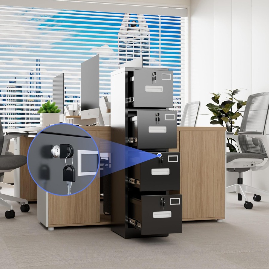 4 Drawer File Cabinet Metal Ve – Office Furniture Names recenzja i cena