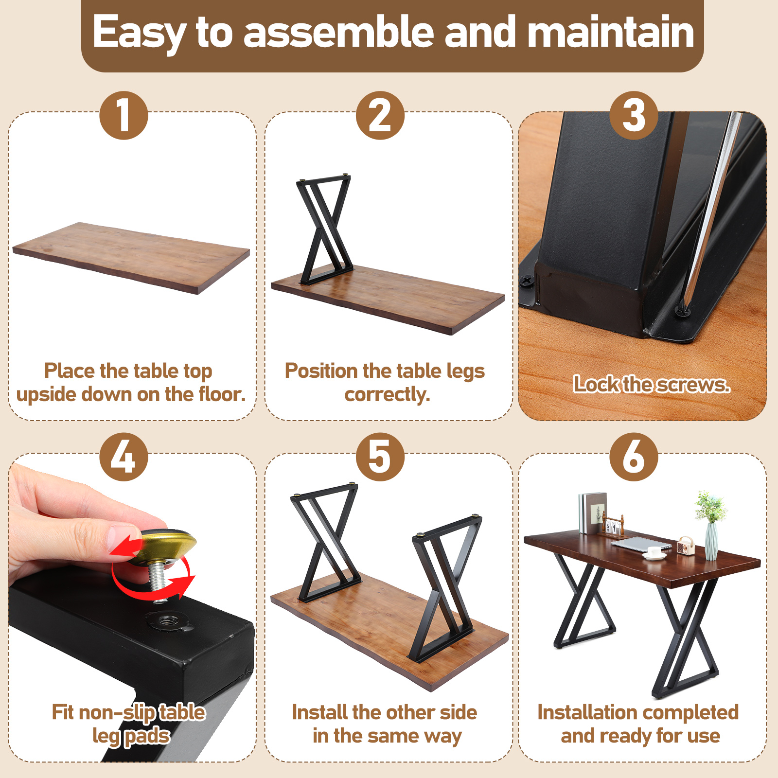 Heavy-Duty Solid Wood Computer – Office Furniture Dimensions recenzja i cena