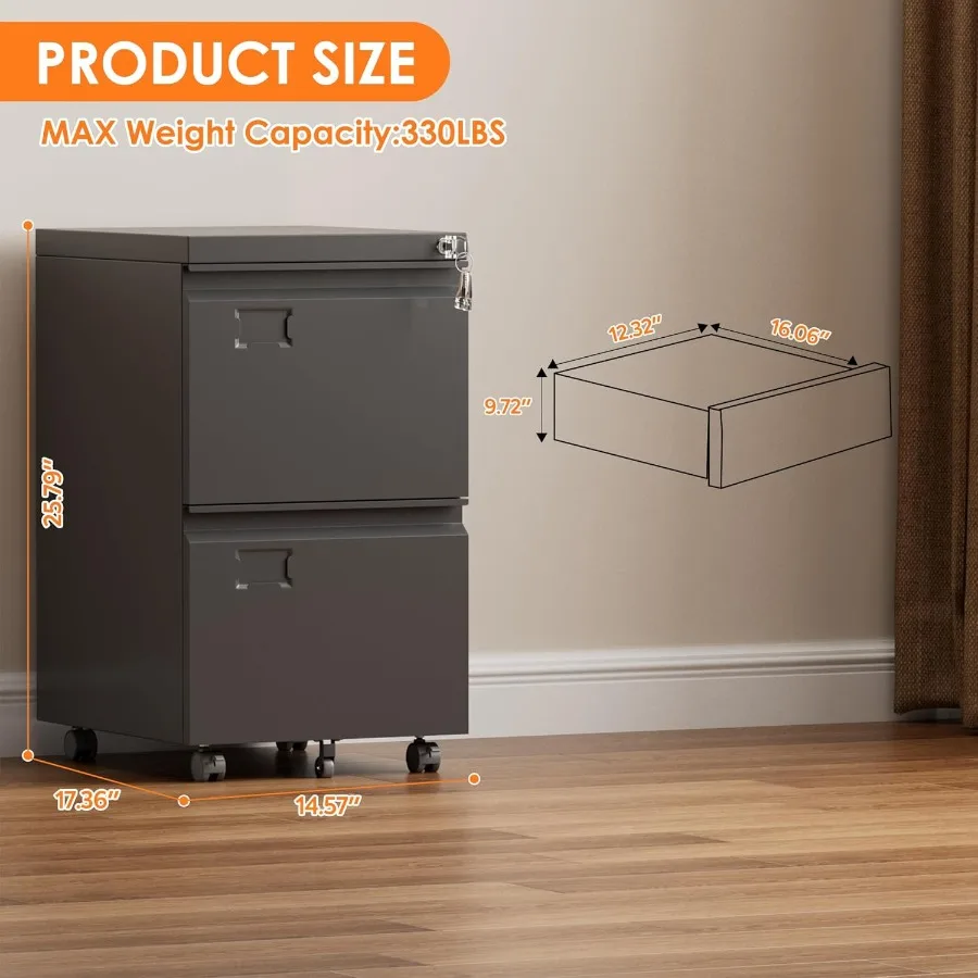 2 Drawer Mobile File Cabinet M – Office Furniture Names recenzja i cena