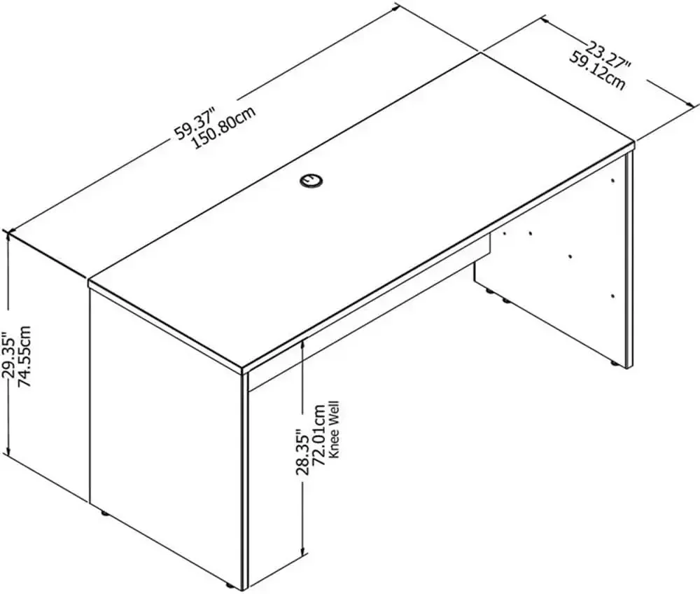 （XMSJ-Hot）60W x 24D Credenza D – Office Furniture Credenza recenzja i cena