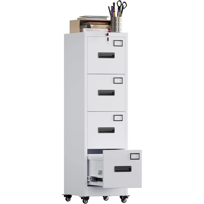 4 Drawer File Cabinet on Wheel – Office Furniture Names recenzja i cena