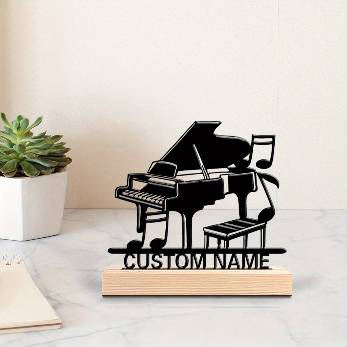 Personalized Piano Silhouette  – Office Furniture Names recenzja i cena