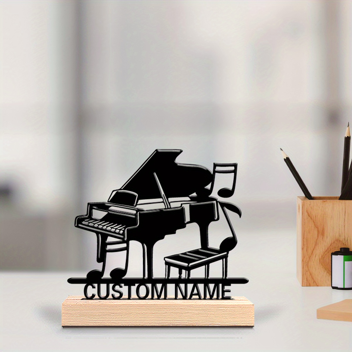 Personalized Piano Silhouette  – Office Furniture Names recenzja i cena