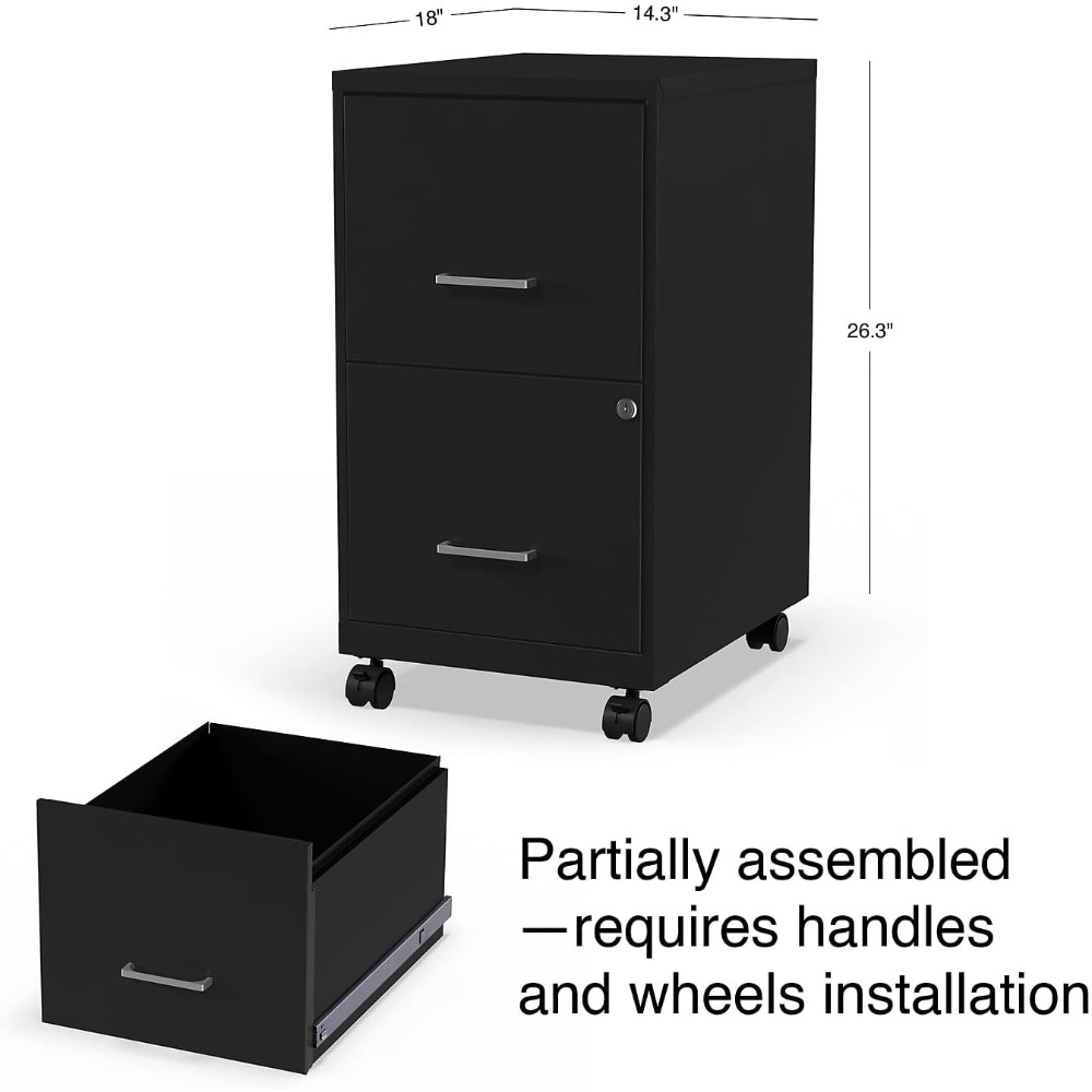 2-Drawer Vertical File Cabinet – Office Furniture Dimensions recenzja i cena